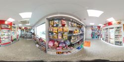 Interior de estación de servicio Fertol n122 km 453 en 360 grados
